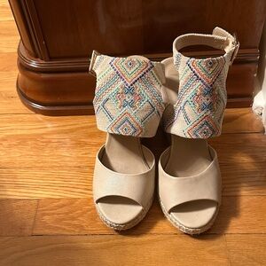 Nanette Lepore Multicolor Embroidered Espadrilles